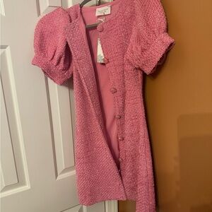 Tuckernuck Dress - Hyacinth House Pink Tweed